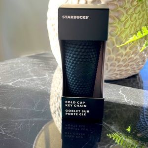 Starbucks 2021 Holiday mini tumbler ornament matte dark green…almost black